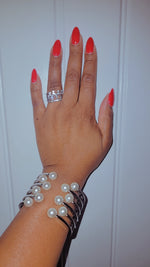 Large Cuff Pearl Bracelet
