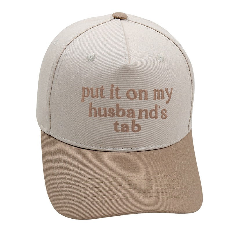 Put It On My Husband's Tap Baseball Cap