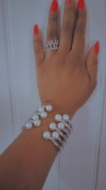 Large Cuff Pearl Bracelet