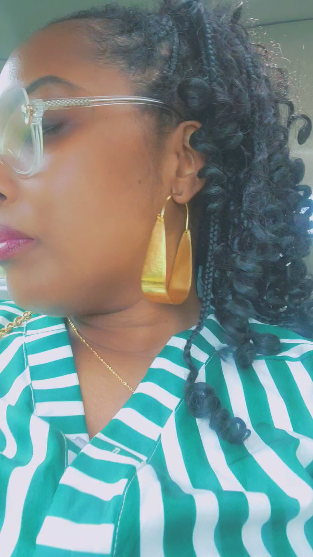 Cuff Hoop Earrings