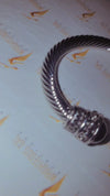 Silver Onyx Cuff Bracelet
