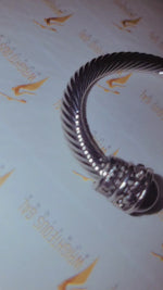 Silver Onyx Cuff Bracelet