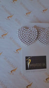 Pearly Heart Earrings