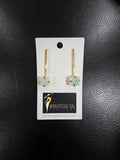 Aqua Drop Earrings