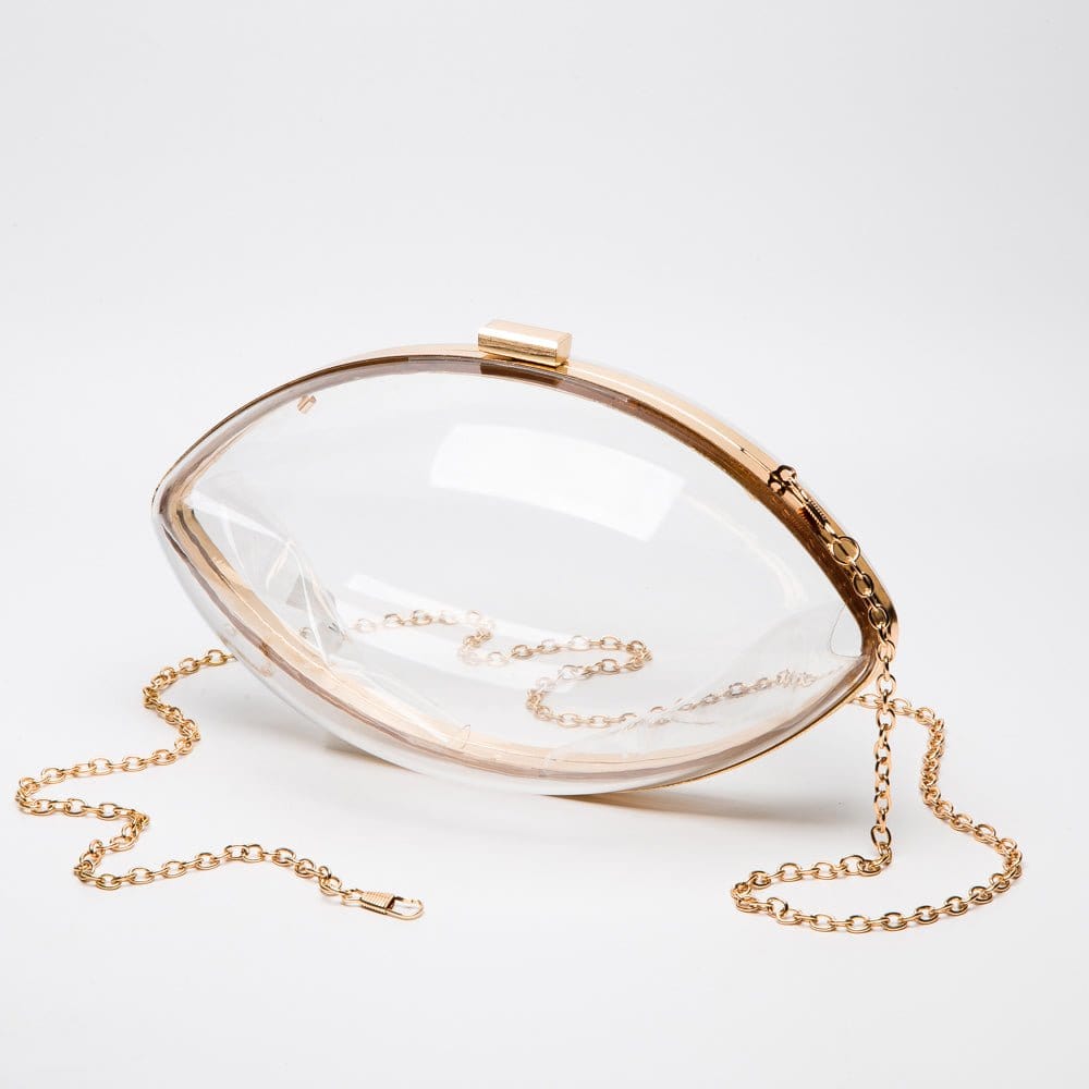 Football Clear Clutch Crossbody