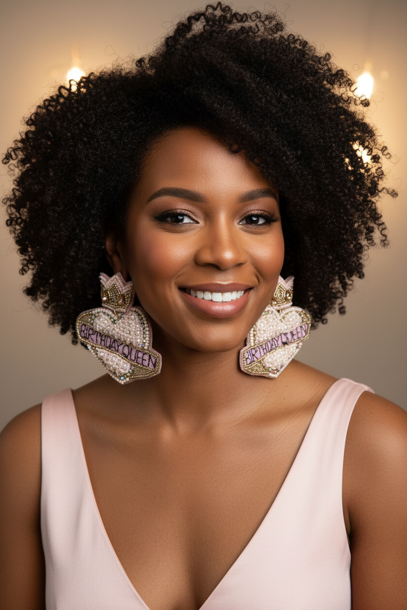 Birthday Queen Earrings